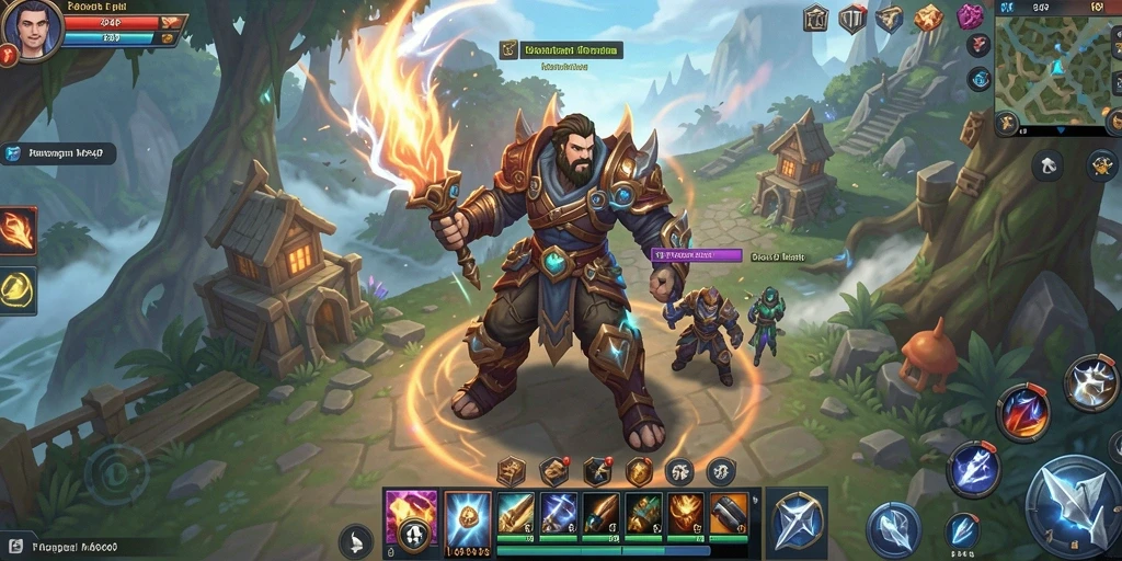 Screenshot gameplay 4P4P yang menampilkan petualangan seru di dunia MMORPG.