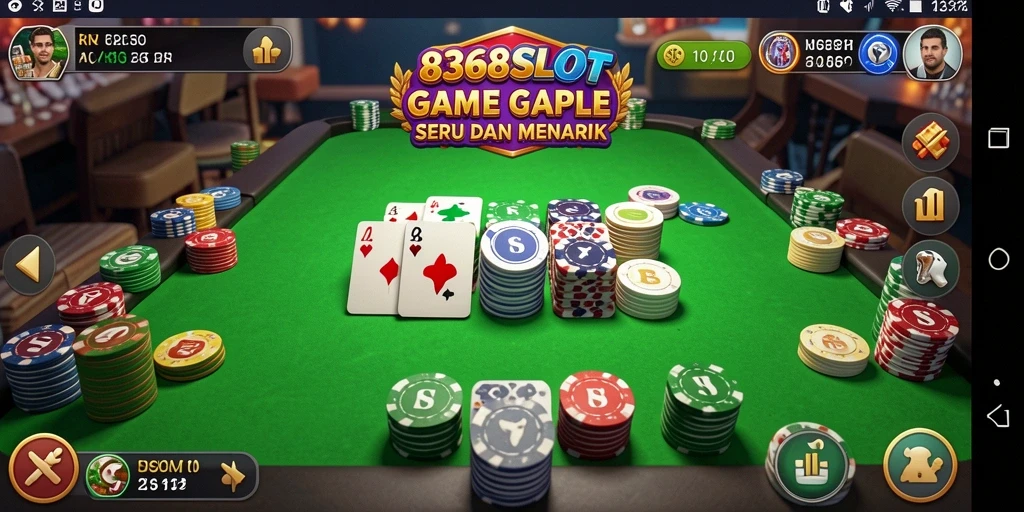 Screenshot utama 8368SLOT menampilkan gameplay seru Gaple.