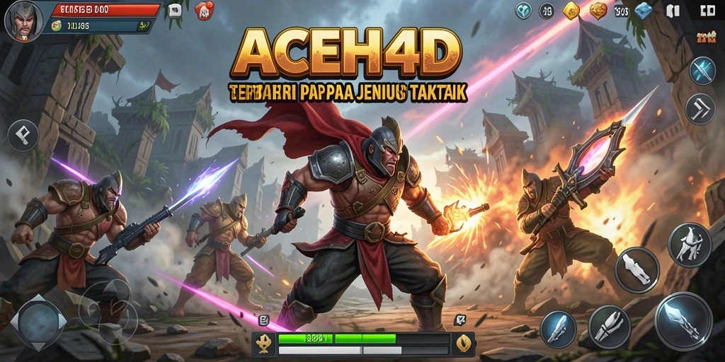 Tampilan gameplay <strong>ACEH4D</strong> yang menarik dengan berbagai strategi tempur.
