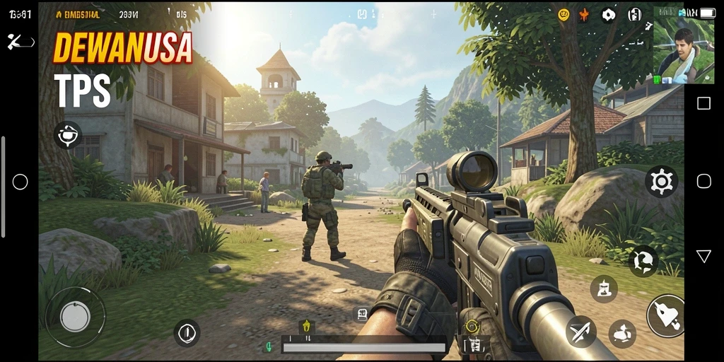 Tampilan gameplay seru dari DEWANUSA dengan aksi TPS yang mendebarkan.
