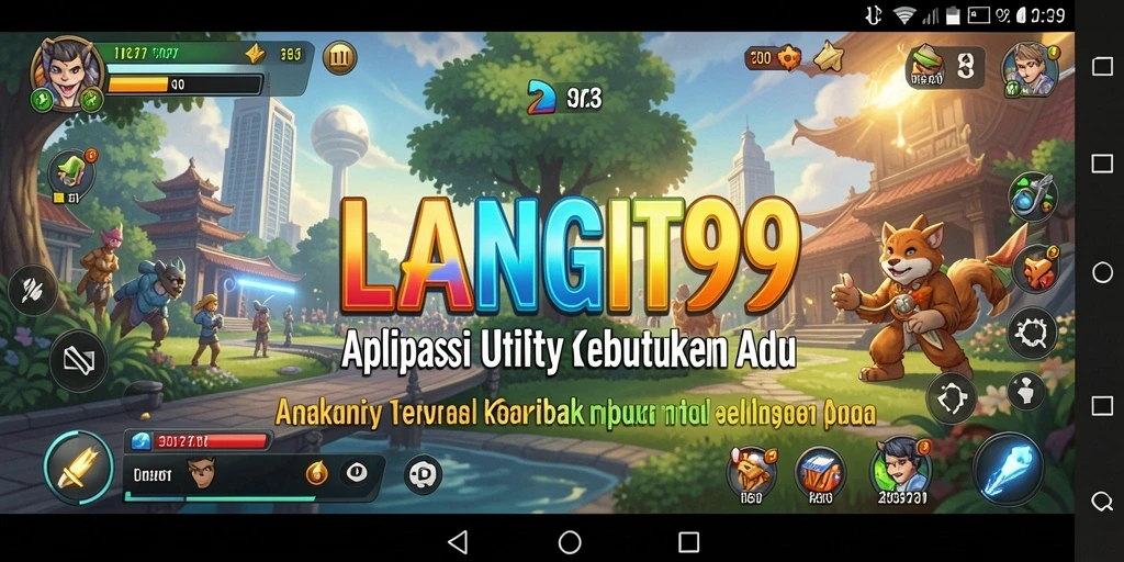 Tampilan antarmuka LANGIT99 yang menarik dan fungsional.