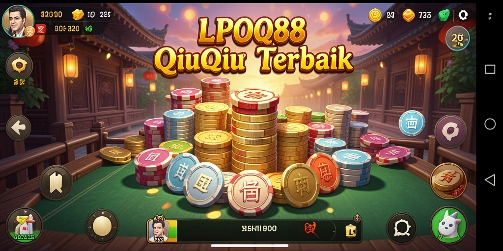 Tampilan gameplay seru LPO88 saat bermain QiuQiu secara online.
