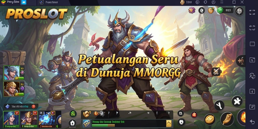 Tangkapan layar gameplay seru dari PROSLOT menunjukkan aksi pertarungan yang mendebarkan.