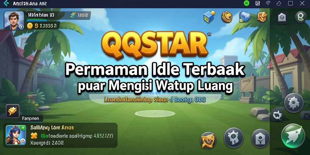 Screenshot menampilkan gameplay santai dan strategis dari QQSTAR.