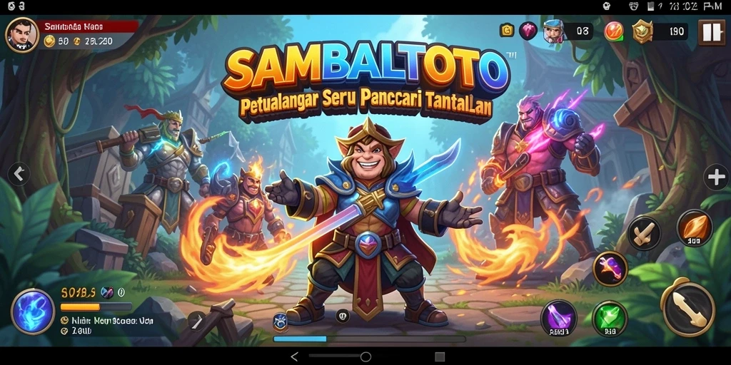 Tangkapan layar dari gameplay SAMBALTOTO yang mendebarkan.