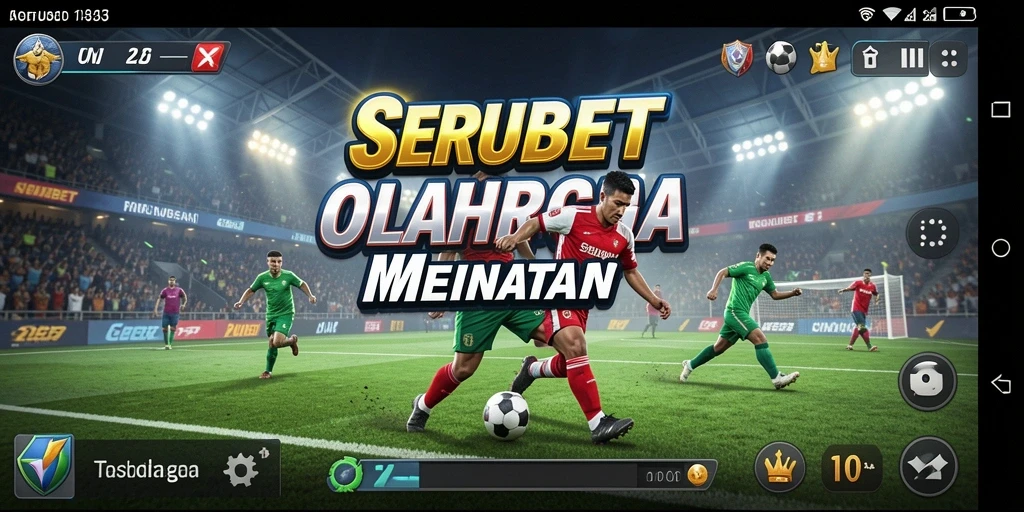 Screenshot SERUBET menampilkan aksi olahraga yang mendebarkan dan grafis yang menawan.