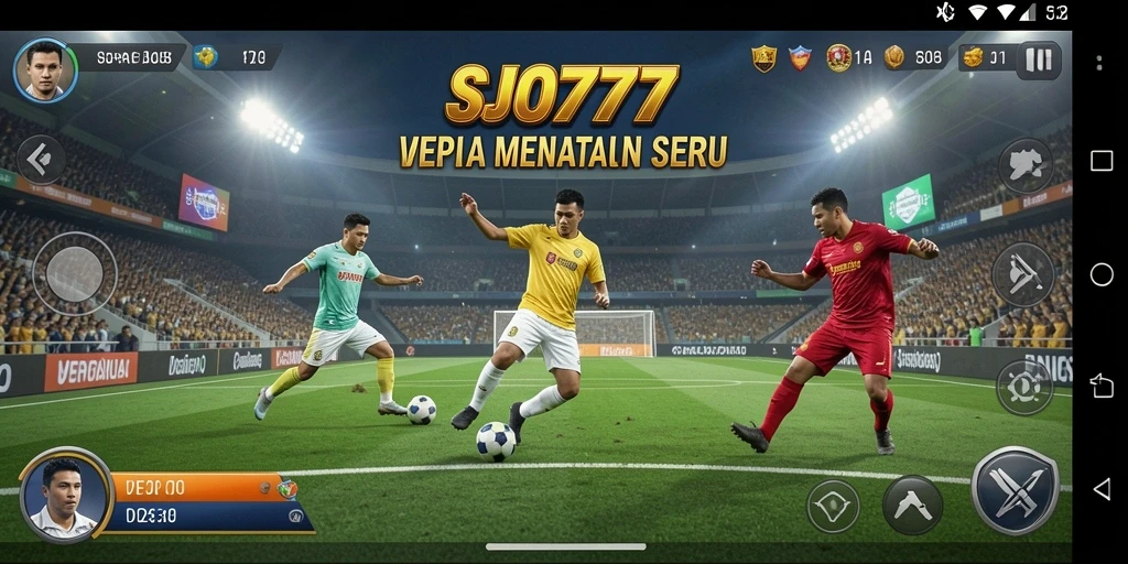 Tangkapan layar gameplay SJO777 yang menampilkan aksi seru di lapangan.
