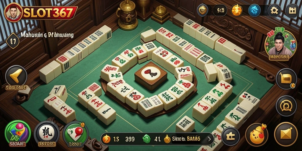 Screenshot gameplay SLOT367 menampilkan keseruan permainan Mahjong.