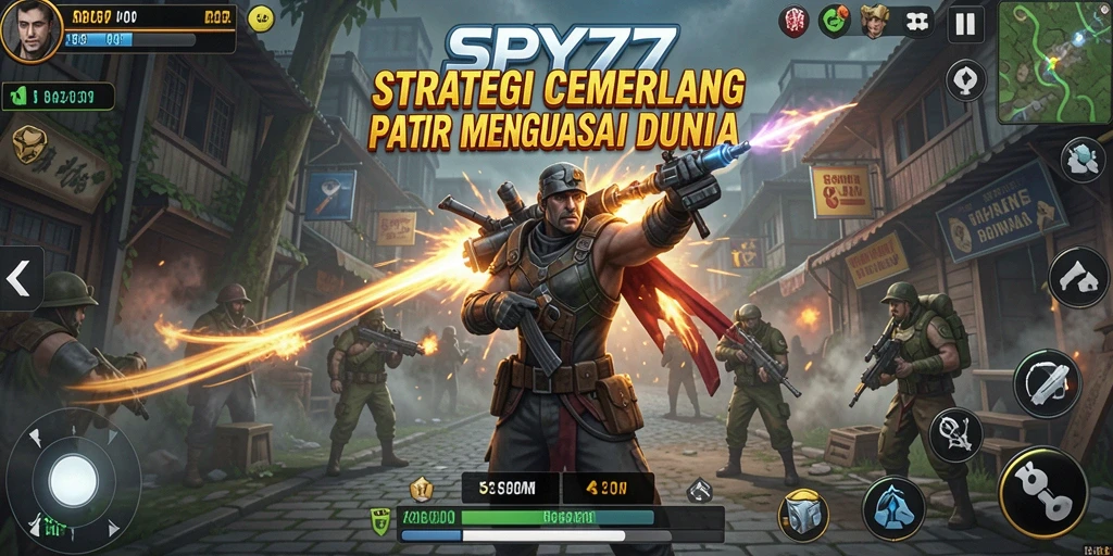 Tangkapan layar gameplay SPY77 menunjukkan strategi yang mendebarkan.